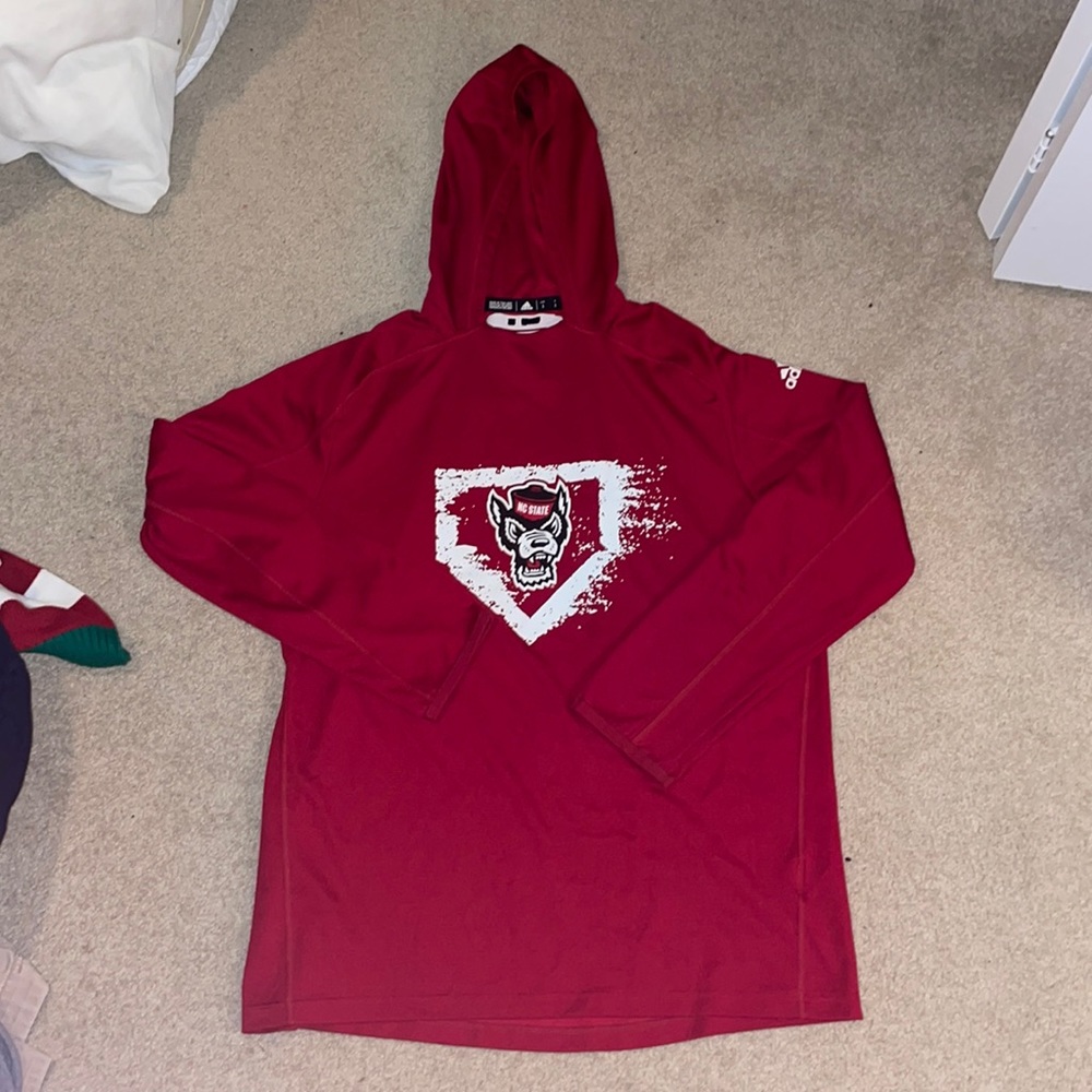 ADIDAS NC State Baseball Sweatshirt, L, Barely Worn